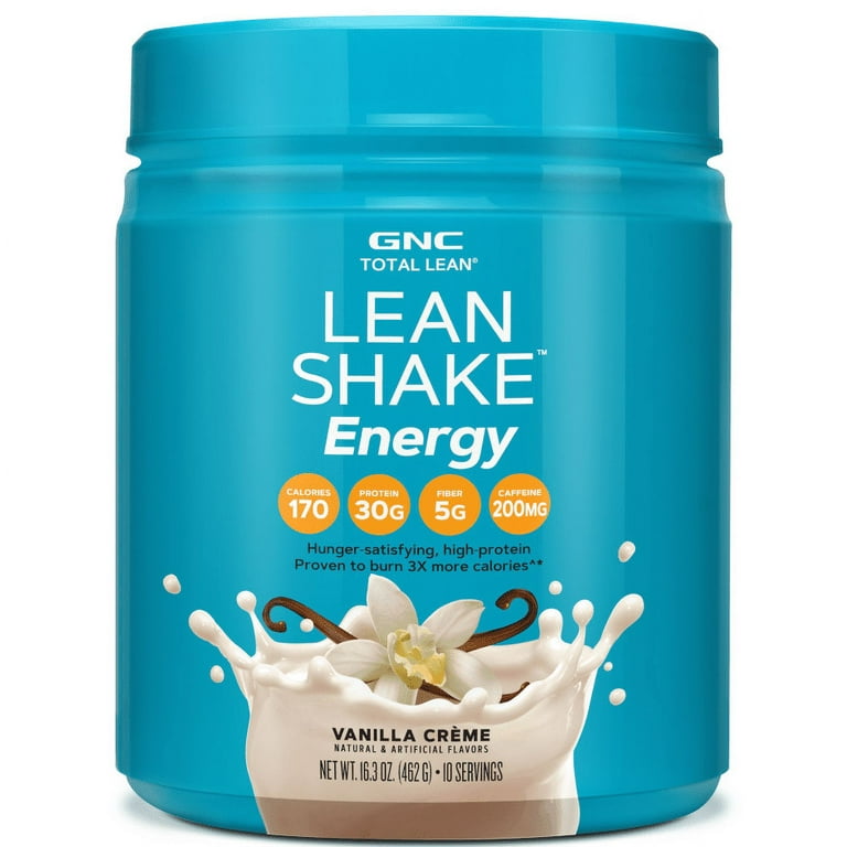 Total Lean® Lean Shake™ + Energy, Calorie Burning Powder, 30g Protein,  Vanilla Creme, 16.3oz 
