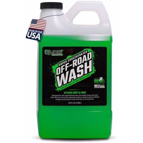 Total Off-Road Wash Super Concentrate Thick Foaming Car Wash Soap with Hybrid-Ceramic Formula for Dirt Bikes ATV UTV Trucks Jeeps and More Foam Cannon Ready 64 oz