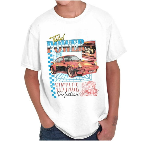 Total Power Vintage Muscle Car Engine Boys Kids T Shirt Tees Tops Teen Brisco Brands S