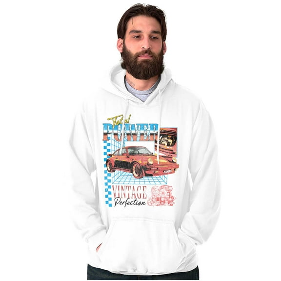 Total Power Vintage Muscle Car Engine Men's Big & Tall Graphic Hoodie Brisco Brands 3X