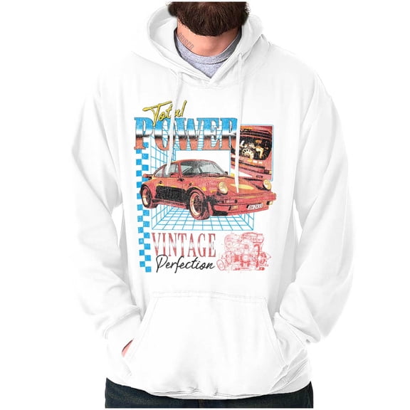 Total Power Vintage Muscle Car Engine Hoodie Hooded Sweatshirt Men Brisco Brands X