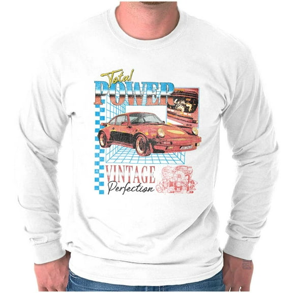 Total Power Vintage Muscle Car Engine Men's Long Sleeve Tee T Shirt Brisco Brands S