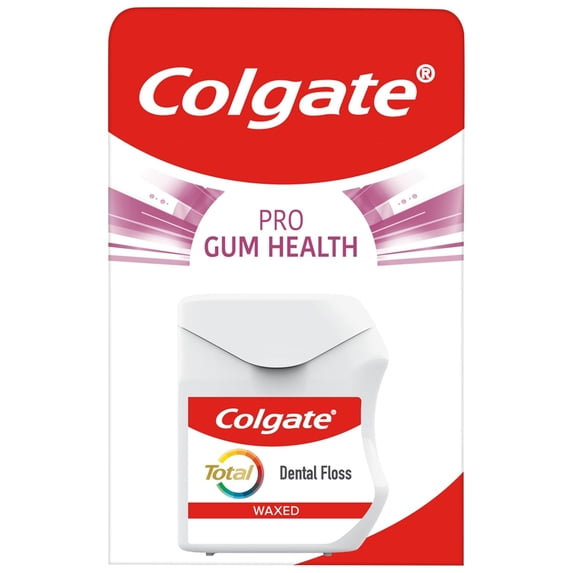 Total Pro Gum Health Interdental Floss 25m - Waxed Tooth Improves Helps Reduce Problems Decay Removes Plaque Between Teeth and Gums