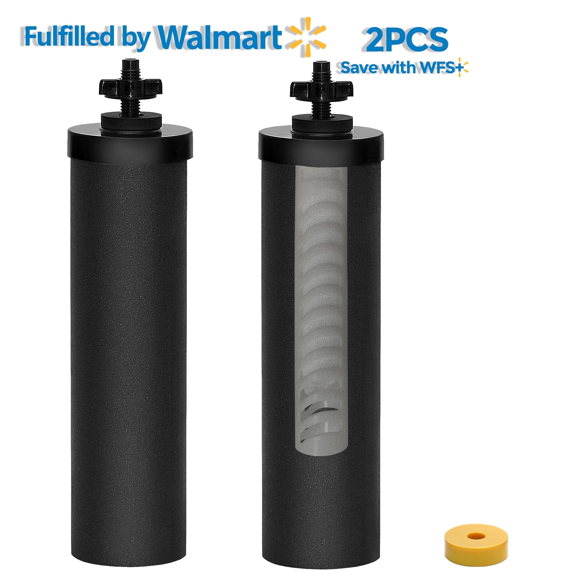 UPGRADE Black BB9-2 Water Filter Replacement Compatible with Berkey BB9-2 Gravity Water Filter System and Berkey BB9-2 Black Purification Elements, 2-Pack
