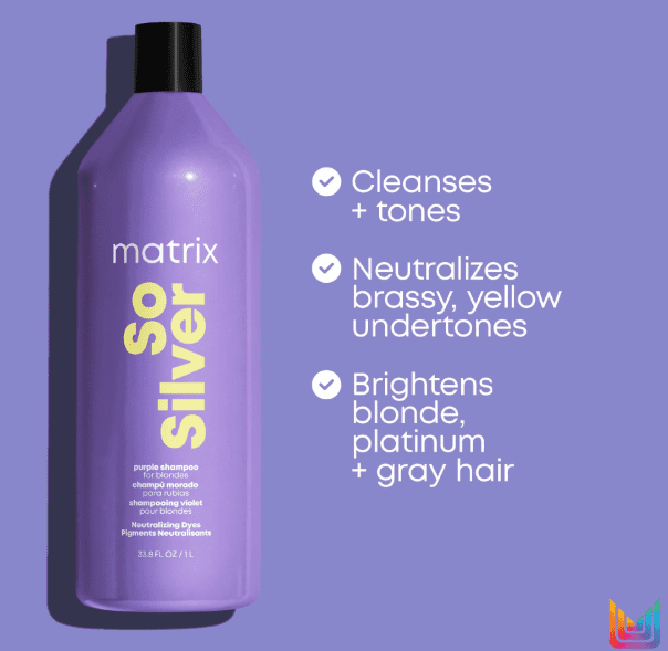 Matrix Total Results So Silver Color Treated Shampoo for Unisex
