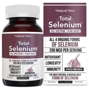 Triquetra Health Total Selenium - 200 mcg, Plant-Based Selenium