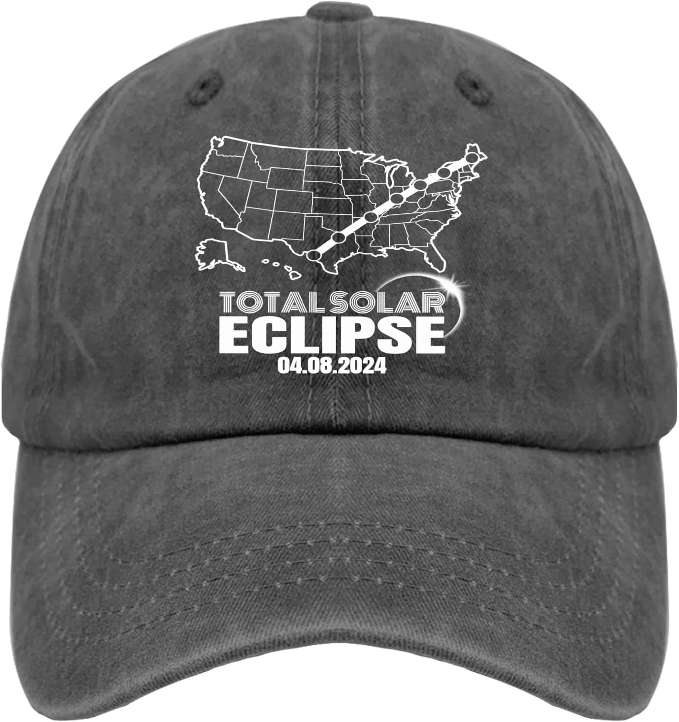 Vintage Washed Cotton Baseball Cap - Atomic Nuclear Bomb Cloud Print, Adjustable Dad Hat For Men & Teens