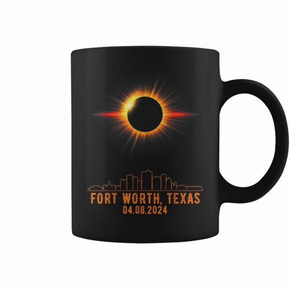 Total Solar Eclipse 04082024 Fort Worth Texas Coffee Mugs