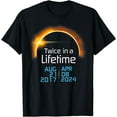 thumbnail image 1 of Total Solar Eclipse 2024 2017 Totality Twice in a lifetime T-Shirt, 1 of 4