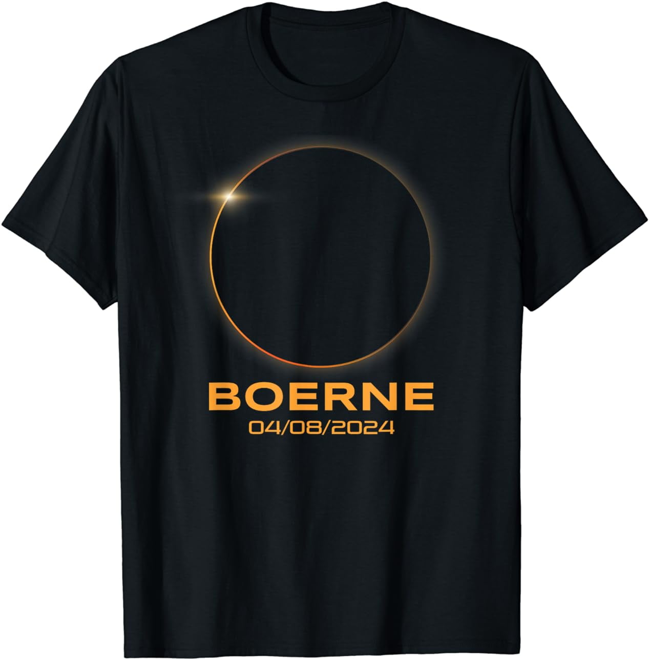 Total Solar Eclipse 2024 Boerne Texas Path Of Totality TShirt