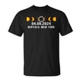 thumbnail image 1 of Total Solar Eclipse 2024 Buffalo New York April 8 2024 T-Shirt, Celestial Event Souvenir Graphic Tee, Path of Totality Design Shirt for Men Women Kids Celebrating the 2024 Eclipse in, 1 of 3