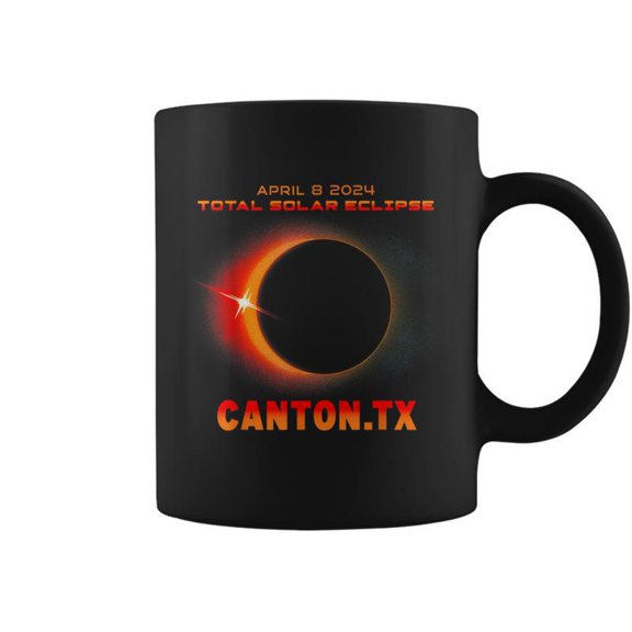 Total Solar Eclipse 2024 Canton Texas Coffee Mugs