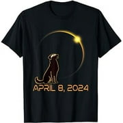 Total Solar Eclipse 2024 Dog Wearing Solar Eclipse Glasses T-Shirt