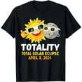 thumbnail image 1 of Total Solar Eclipse 2024 Glasses Funny Sun Moon Kids Boys T-Shirt, 1 of 5