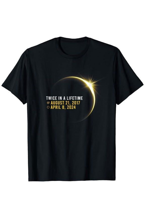 Total Solar Eclipse 2024 Graphic T-Shirt Commemorative Totality Event Tee