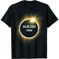 thumbnail image 1 of Total Solar Eclipse 2024 Indiana T-Shirt, 1 of 3