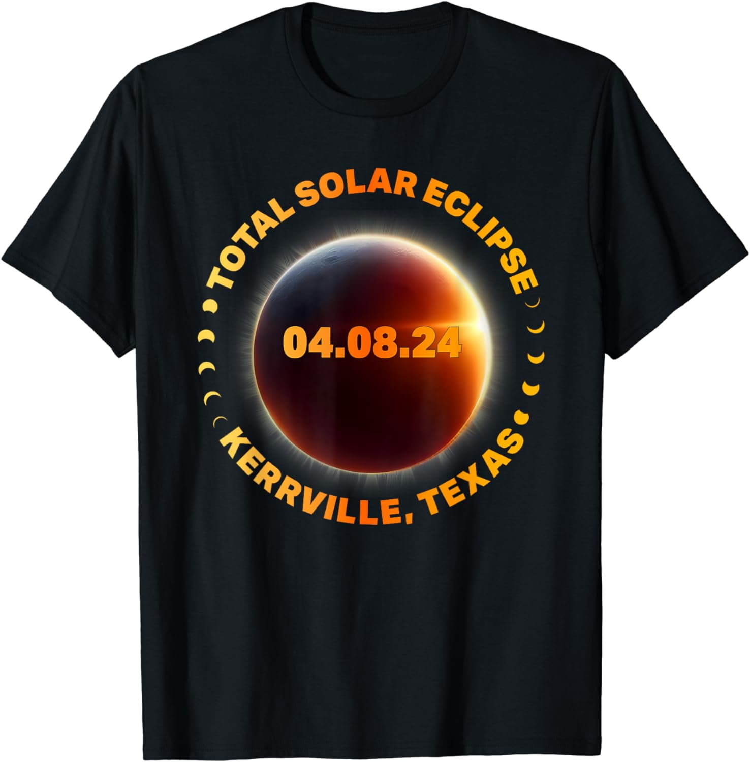 Total Solar Eclipse 2024 Kerrville Texas TShirt