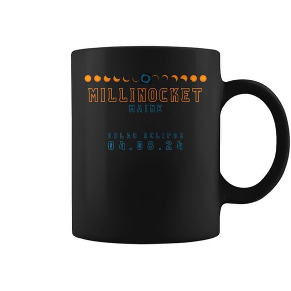 Total Solar Eclipse 2024 Millinocket Maine 040824 Coffee Mugs