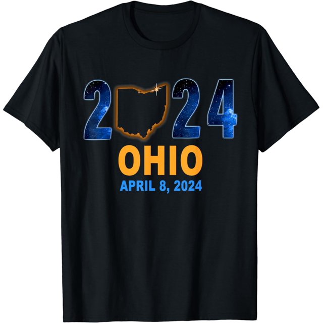 Total Solar Eclipse 2025 Ohio April 8, 2025 TShirt
