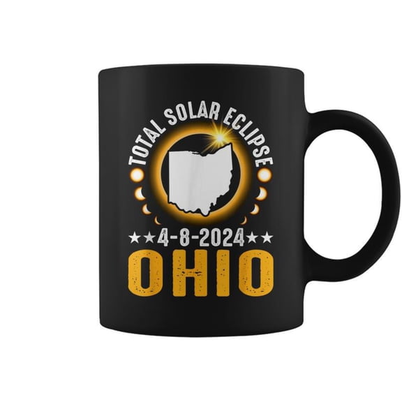 Total Solar Eclipse 2024 Ohio April 8 America Totality Coffee Mugs