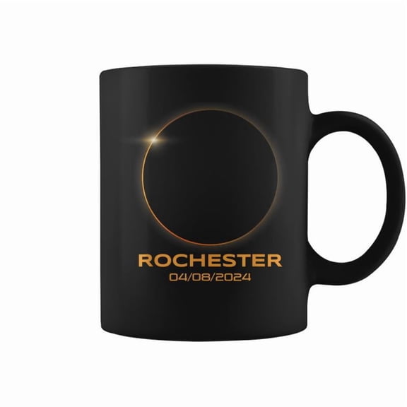 Total Solar Eclipse 2024 Rochester New York Matching Coffee Mugs