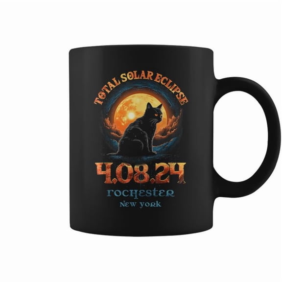 Total Solar Eclipse 2024 Rochester York Coffee Mugs