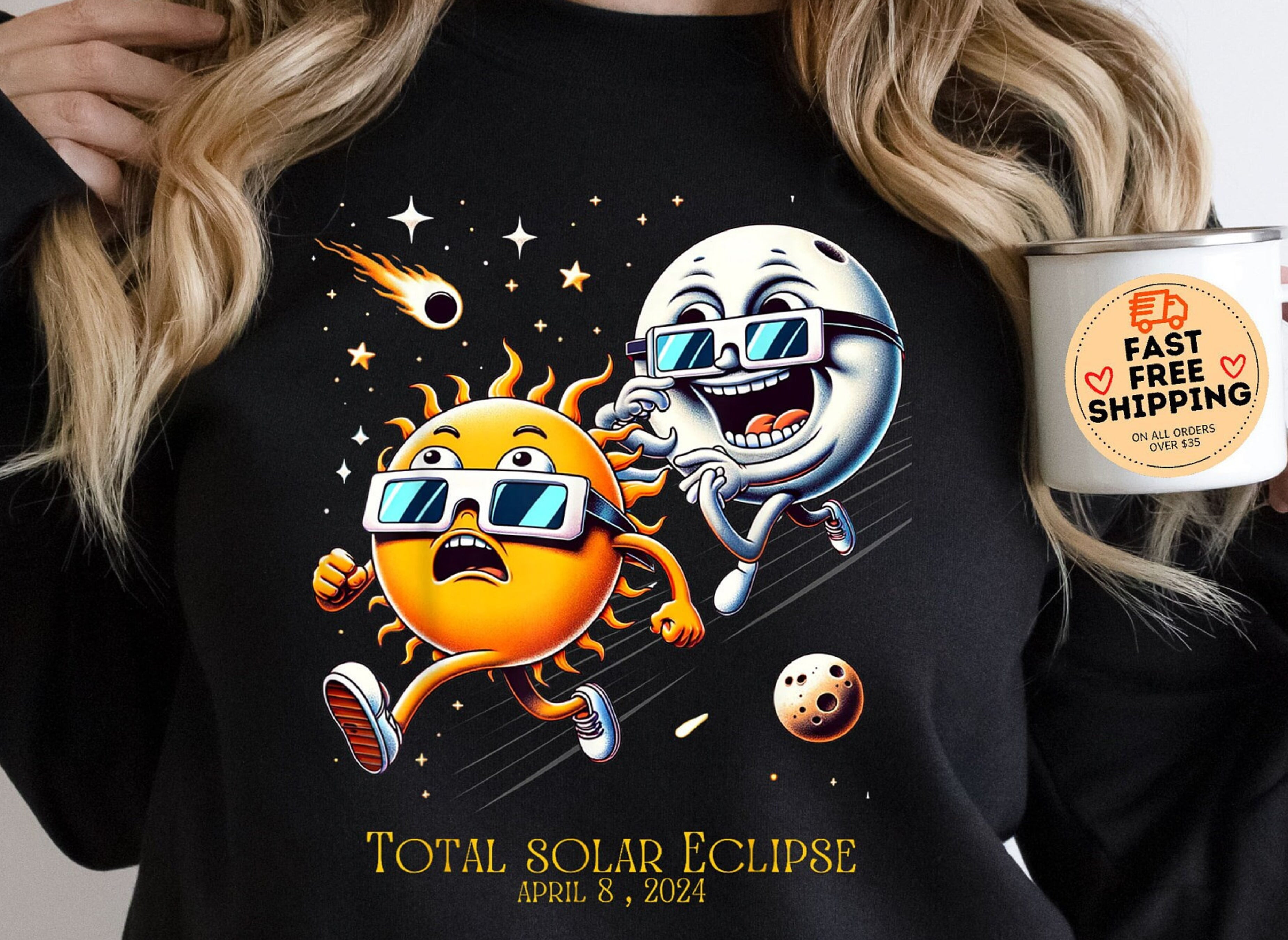 Total Solar Eclipse 2025 Sweatshirt, Funny Eclipse sweatshirt, Path Of