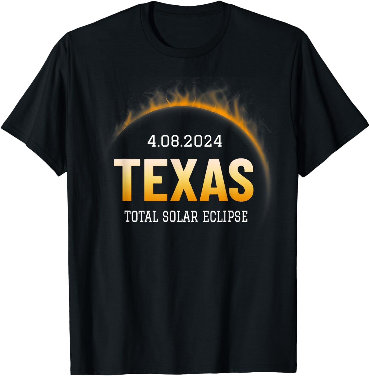 Total Solar Eclipse 2024 TEXAS Totality Spring 4.08.24 Cotton TShirt