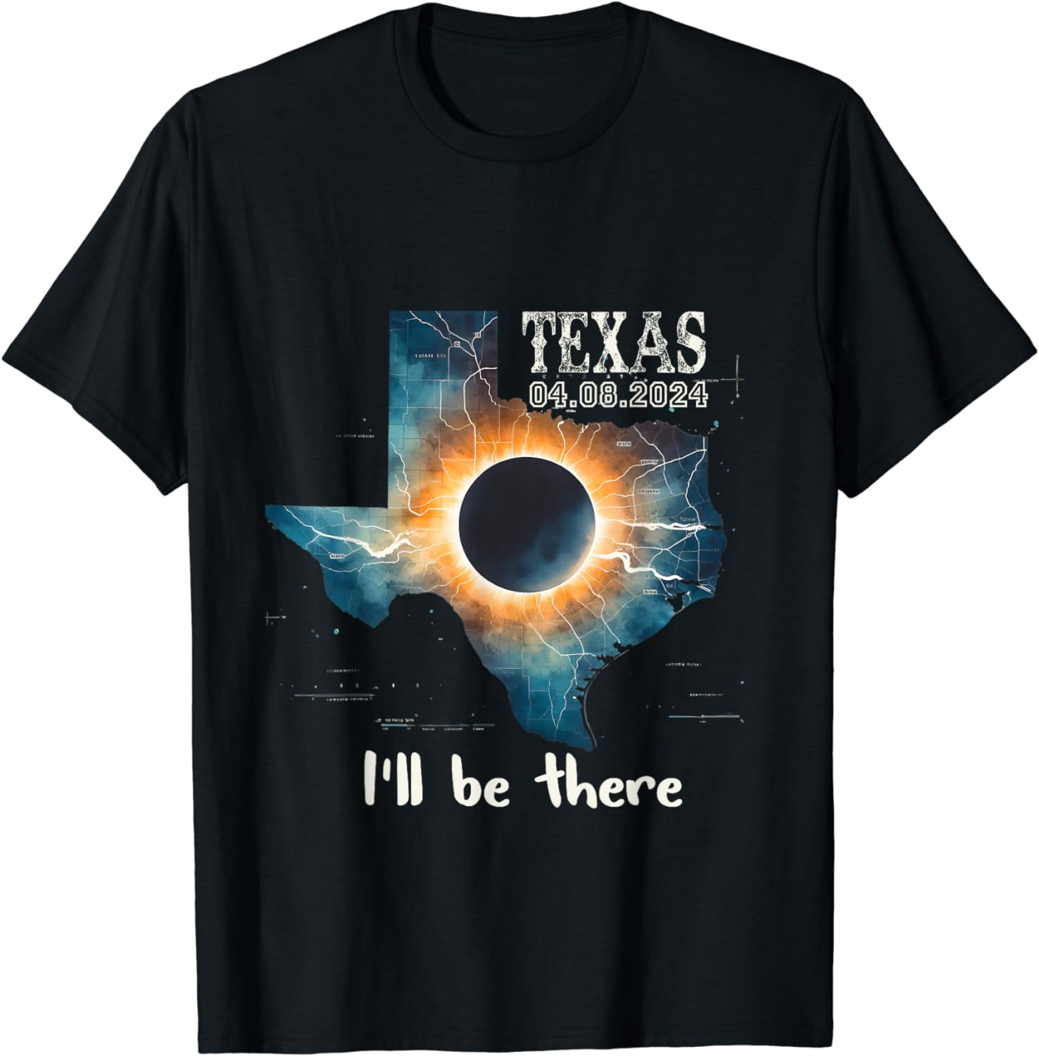 Total Solar Eclipse 2024 Texas Cotton TShirt