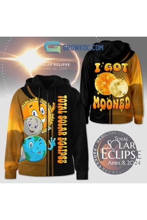 Total Solar Eclipse 2024 The Sun Is Getting Mooned Fan Hoodie Shirts