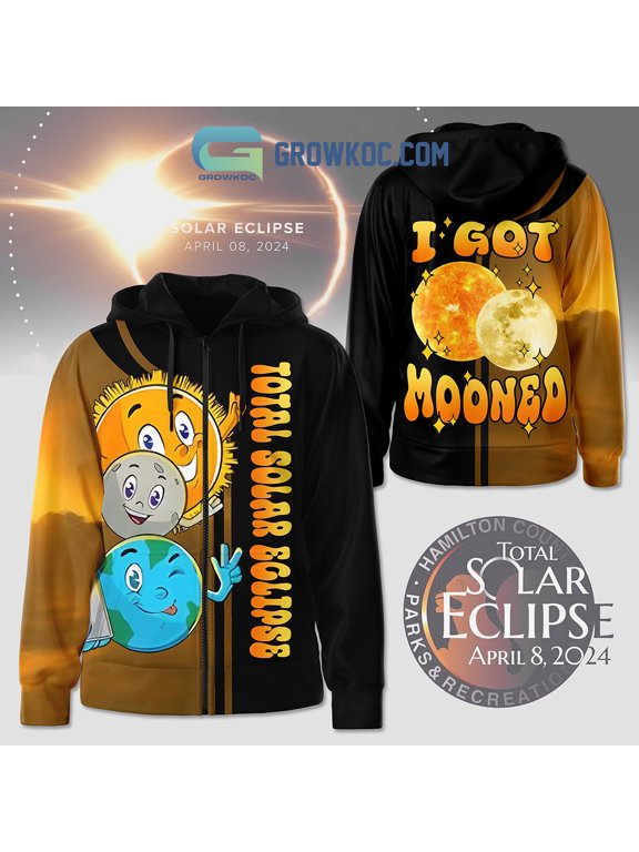 Total Solar Eclipse 2024 The Sun Is Getting Mooned Fan Hoodie Shirts