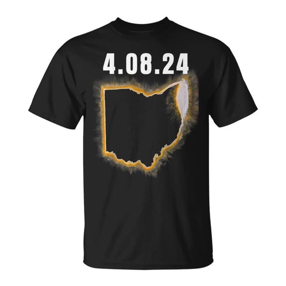 Total Solar Eclipse 2024 Tiffin Norwalk Ohio TShirt