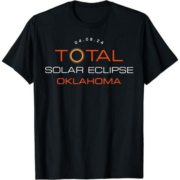 Total Solar Eclipse 2024 Totality Oklahoma Matching T-Shirt