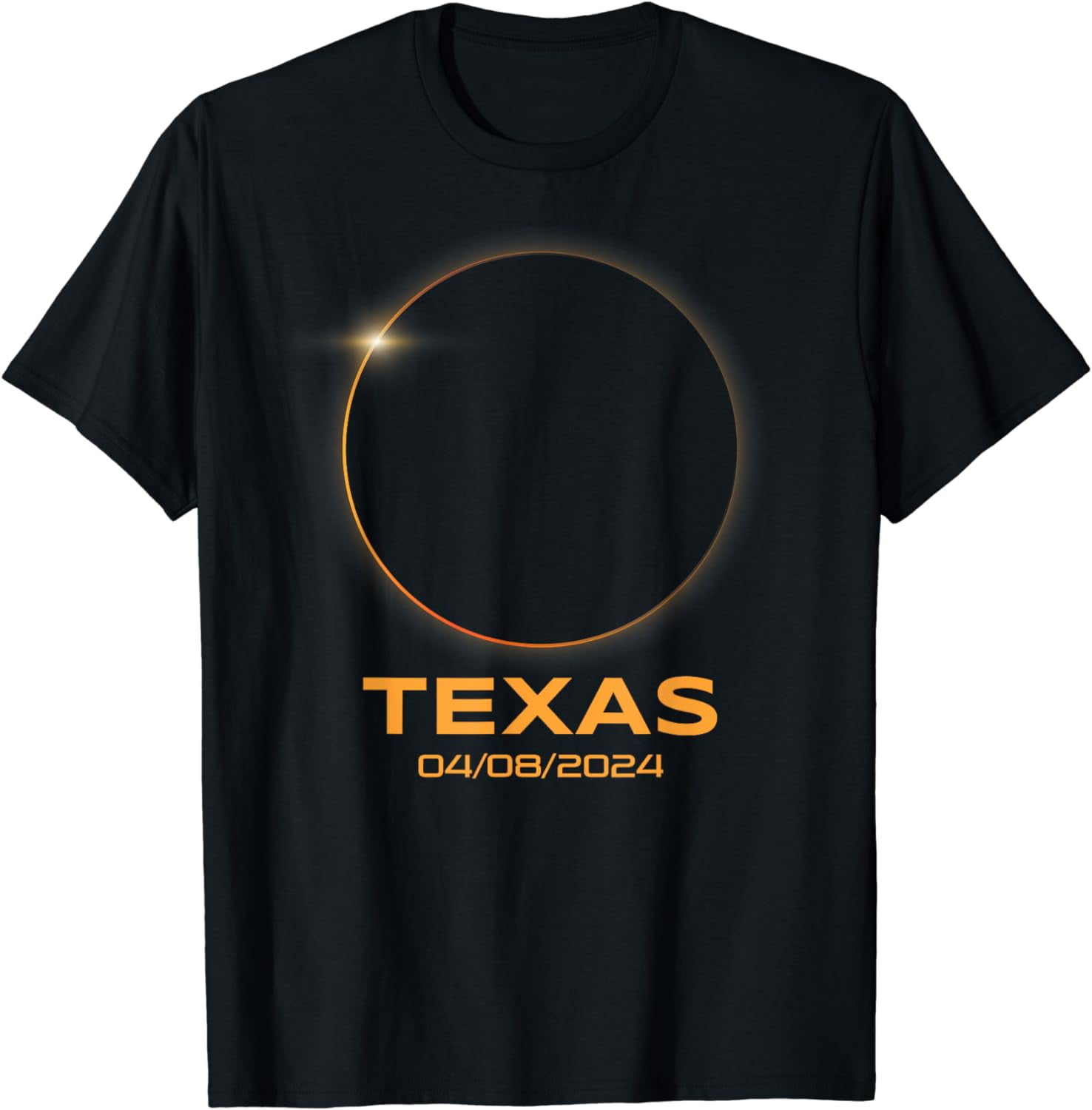Total Solar Eclipse 2024 Totality Texas Cotton TShirt