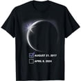 thumbnail image 1 of Total Solar Eclipse 2024 Totality USA Spring April 4, 2024 T-Shirt, 1 of 5