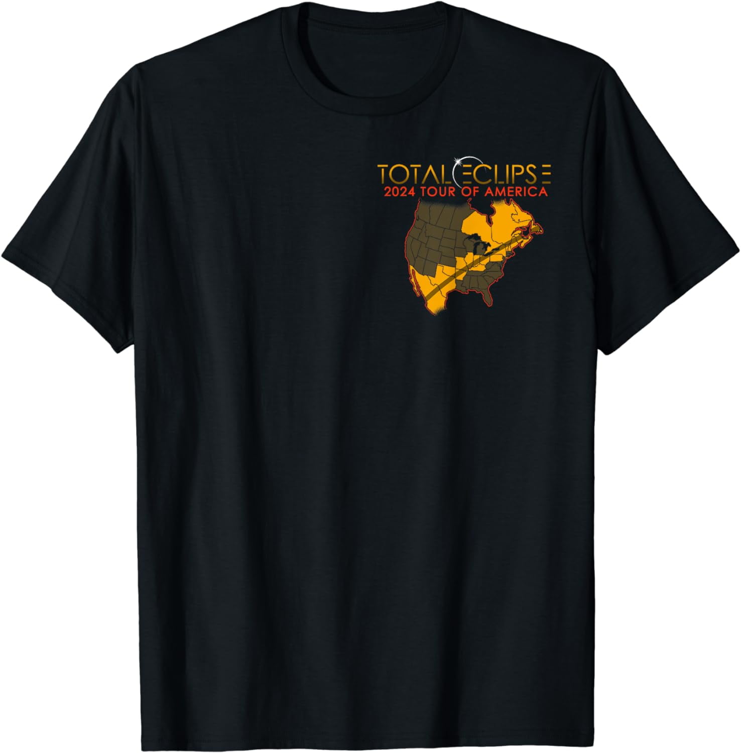 Total Solar Eclipse 2024 Tour of America 04.08.24 Cotton TShirt