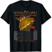 NOOZUO Total Solar Eclipse 2024 Tour of Arkansas T-Shirt