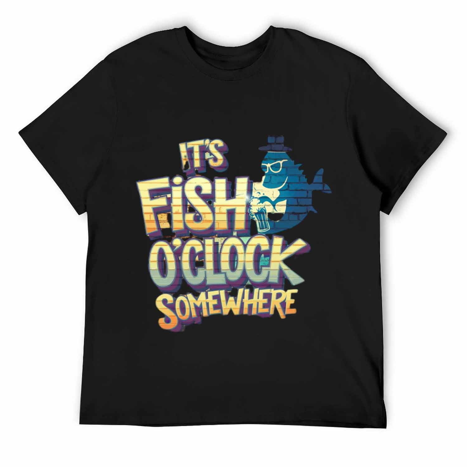 Total Solar Eclipse 2024 Usa Its Fish Oclock Somewhere TShirt