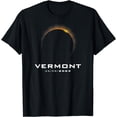 thumbnail image 1 of Total Solar Eclipse 2024 Vermont T-Shirt, 1 of 3
