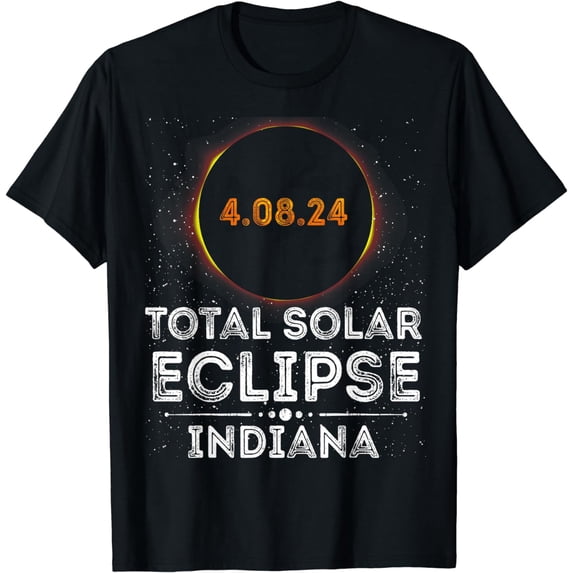 Total Solar Eclipse April 8, 2024 Indiana Family Matching T-Shirt