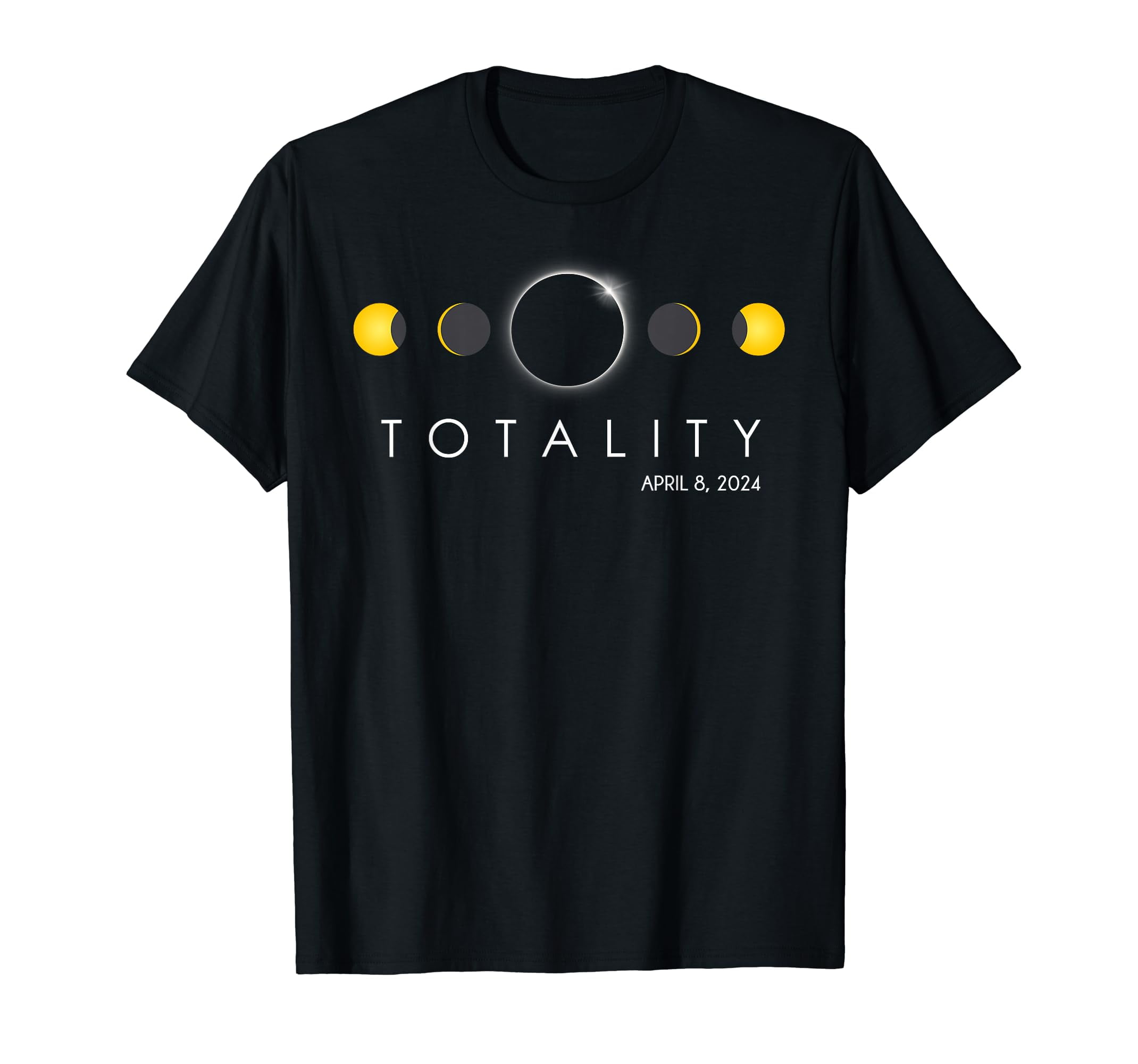 Total Solar Eclipse April 8 2024 Phases Totality T-Shirt - Walmart.com