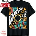 Total Solar Eclipse April 8 2024 Retro Groovy Cool Unisex TShirt