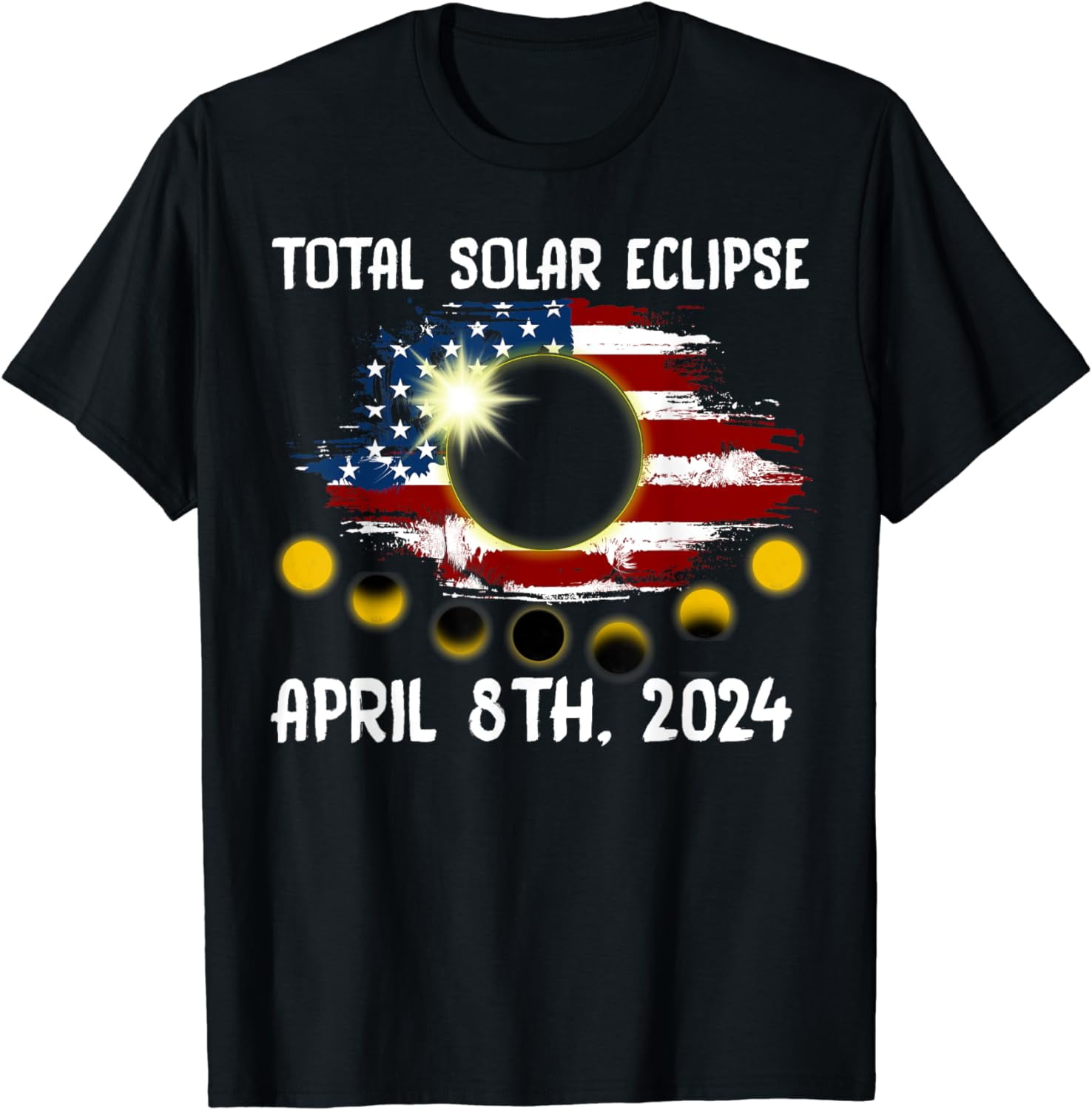 Total Solar Eclipse April 8th 2024 Astronomy Mens Womens Cotton TShirt