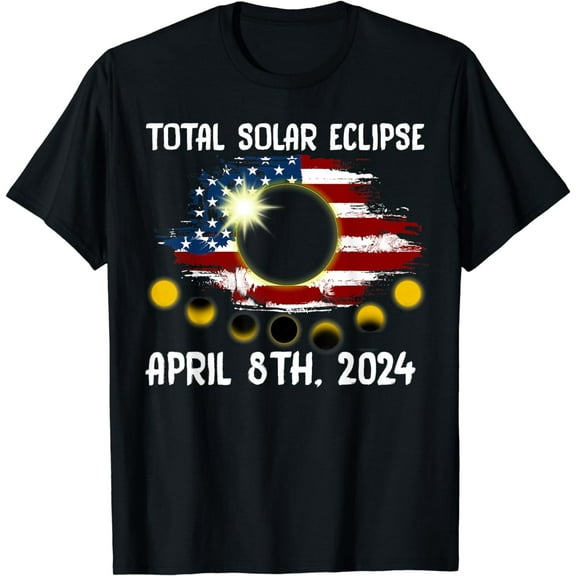 Total Solar Eclipse April 8th 2024 Astronomy Mens Womens T-Shirt