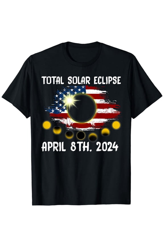 Total Solar Eclipse April 8th 2024 Astronomy Mens Womens T-Shirt