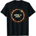 Total Solar Eclipse April 8th 2024 Men Women Cotton TShirt