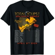 NOOZUO Total Solar Eclipse April 8th 2024 Tour of America T-Shirt