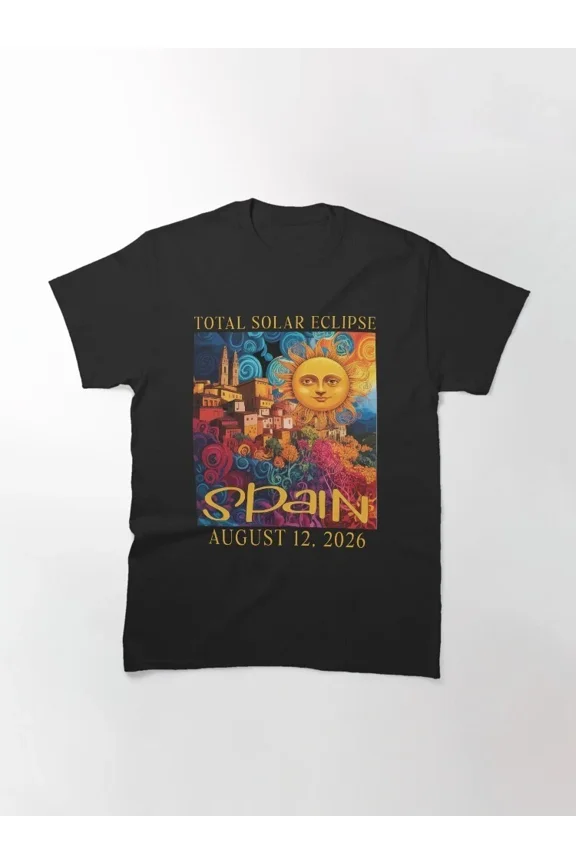 Total Solar Eclipse August 12 2026 Classic T Shirt Astronomy Graphic Tee