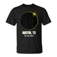 thumbnail image 1 of Total Solar Eclipse Austin 2024 Texas T-Shirt – Celestial Event Graphic Tee for Men Women Kids, April 8 Path of Totality Design, Perfect Souvenir for Astronomy Fans and Eclipse , Size S, Color Black, 1 of 3