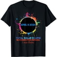 thumbnail image 1 of Total Solar Eclipse Bloomington Indiana 2024 I Was There T-Shirt, 1 of 3